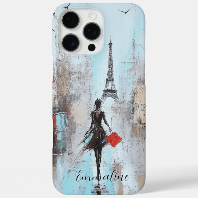 Paris Bound Woman  Case-Mate iPhone Case (Back)