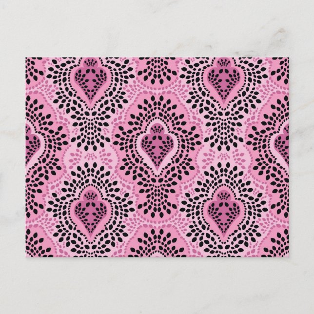 Paris Breeze Damask Postcard (Front)