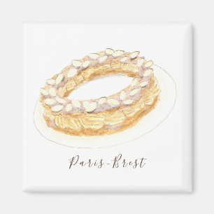 Paris-Brest watercolor Magnet
