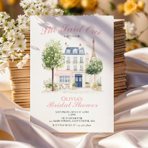Paris Bridal Shower Parisian Cafe