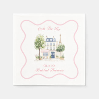 Paris Bridal Shower Parisian Cafe Napkin