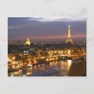 Paris by Night Postcard