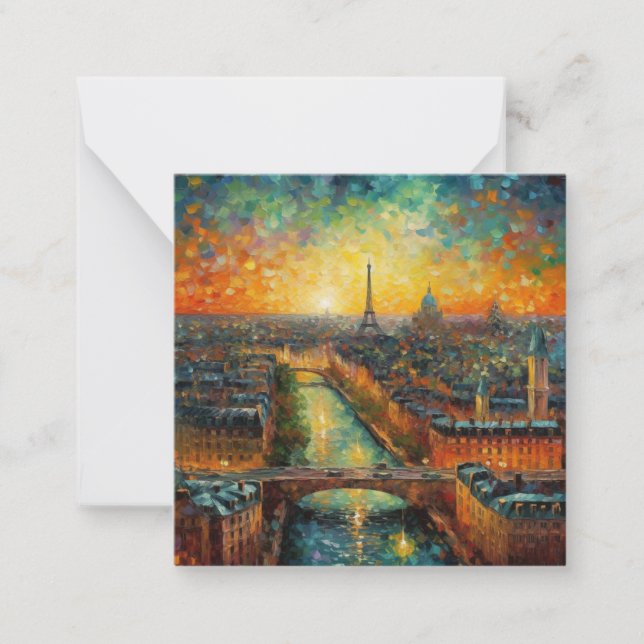 Paris by night van Gogh style Card (Front)
