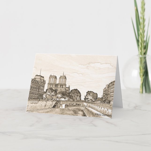 Paris by the Seine Greeting Card (Front)