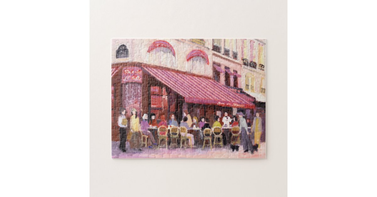 Paris Cafe Bar Jigsaw Puzzle