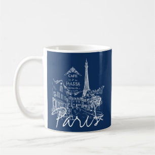 Paris cafe  coffee mug