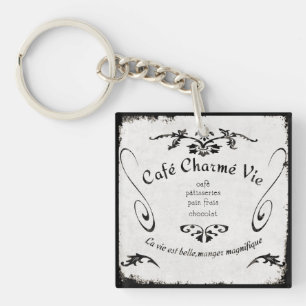 Paris Cafe Keychain