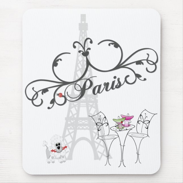 Paris Cafe Mousepad (Front)