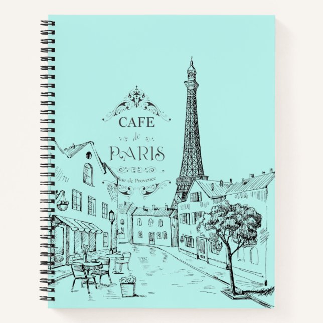 Paris Cafe Notebook (Front)