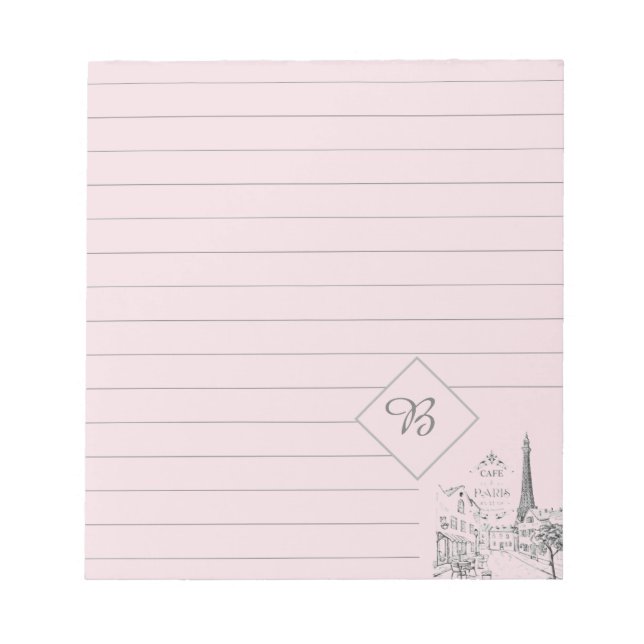 Paris cafe notepad (Front)
