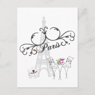 Paris Cafe Postcard