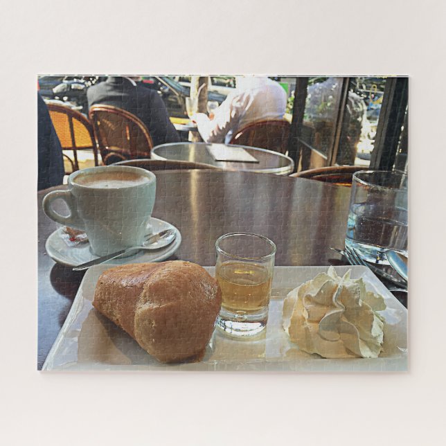 Paris Café Time – Coffee & Pastry Puzzle (Horizontal)