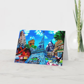 Paris carte de voeux card