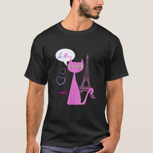 paris cat lovers  T-Shirt (Front)