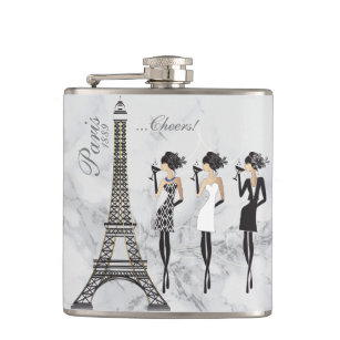 Paris Celebration Flask on Grey Marble