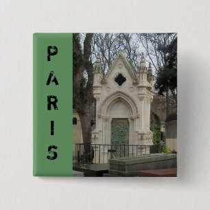 Paris Cemetary 15 Cm Square Badge