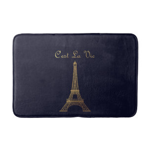 Paris: C'est La Vie Bath Mat
