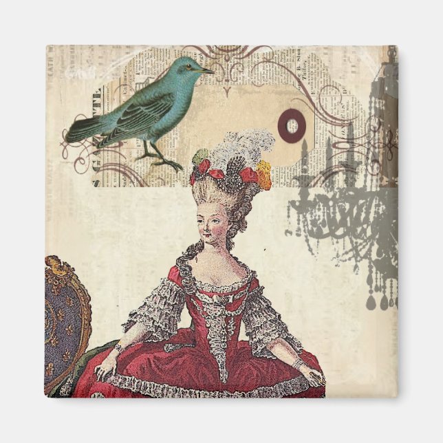 Paris Chandelier french queen  Marie Antoinette Magnet (Front)