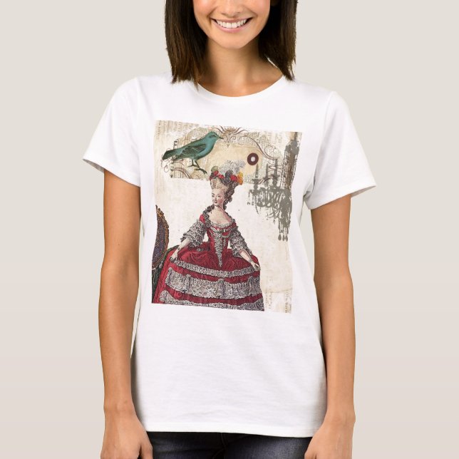 Paris Chandelier french queen  Marie Antoinette T-Shirt (Front)