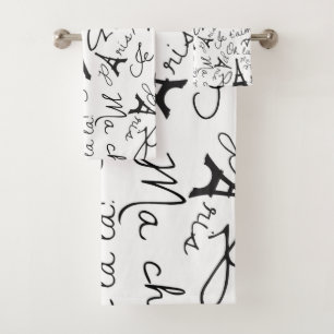 Paris Charm Bath Towel Set