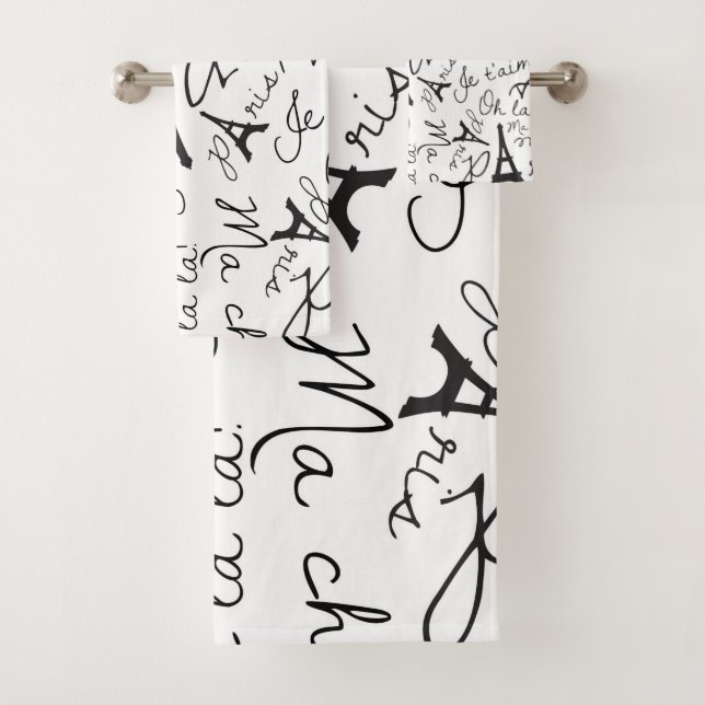 Paris Charm Bath Towel Set (Insitu)
