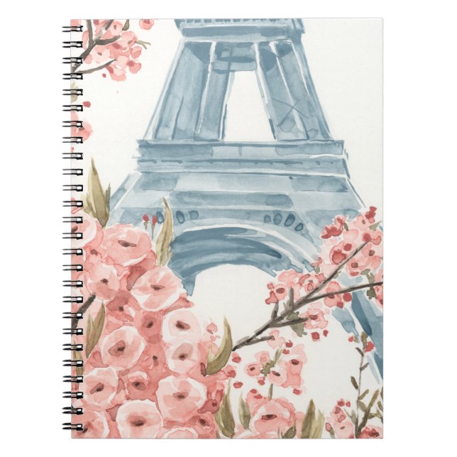 Paris Cherry Blossoms Notebook (Front)