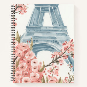Paris Cherry Blossoms Notebook