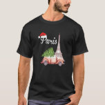 Paris Christmas And The Eiffel Tower Romantic Fren T-Shirt<br><div class="desc">Paris Christmas And The Eiffel Tower Romantic French Sign.</div>