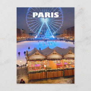 Paris Christmas Wonder Postcard