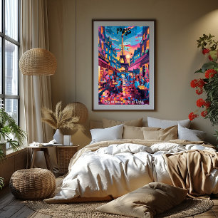 Paris: City of Love, City of Light - Contemporary Poster