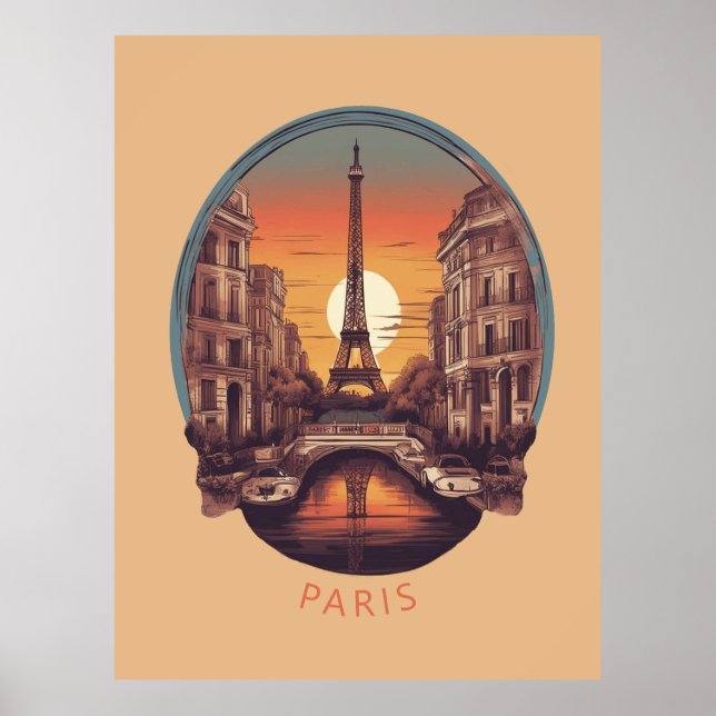 Paris, City of Love & Light Poster (Front)