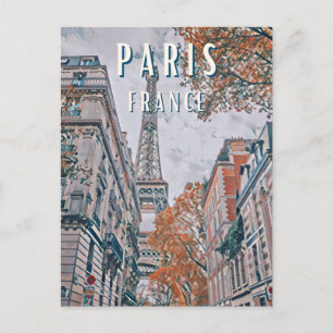 Paris, city of love postcard