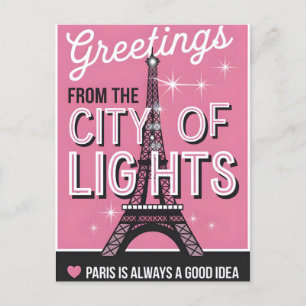Paris city postcard