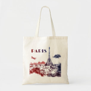 Paris City Skyline Eifel Tower Travel France Tote Bag