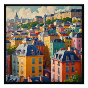 Paris City Wall Art Poster