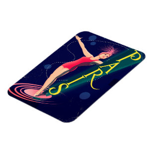 Paris Club vintage travel poster Magnet
