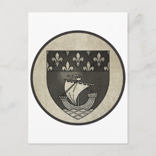 Paris Coat of Arms Postcard