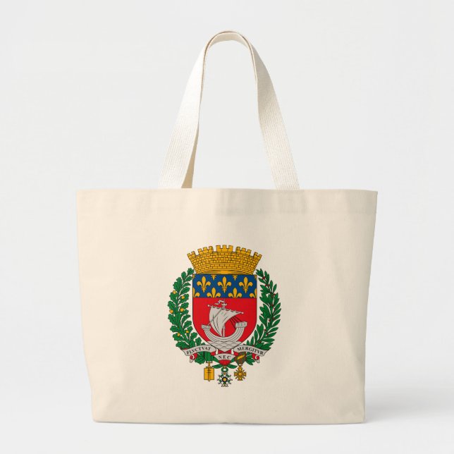 Paris Coat of Arms Tote Bag (Front)