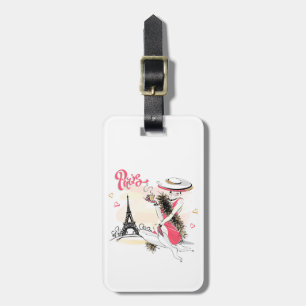Paris & Coffee Luggage Tag