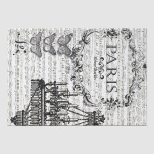 Paris Collage Decoupage Sheet