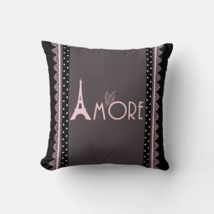 Paris collection polka dot cushion