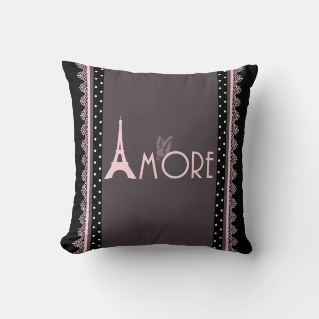 Paris collection polka dot cushion (Front)