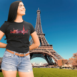 Paris Colourful Silhouette T-Shirt