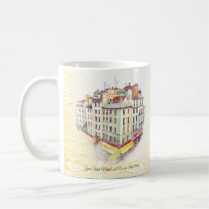 Paris Corner View Saint Michel & Rue du Petit Pont Coffee Mug