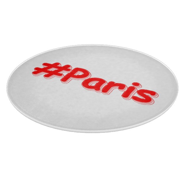 "#Paris" Cute Design. Buy Now Cutting Board (Corner)
