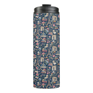 Paris Dark Icons Chic Design Thermal Tumbler