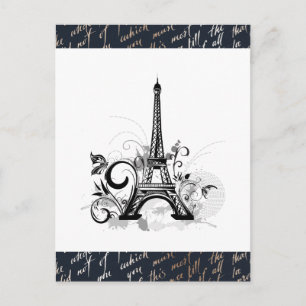 Paris Design Cute Postcard