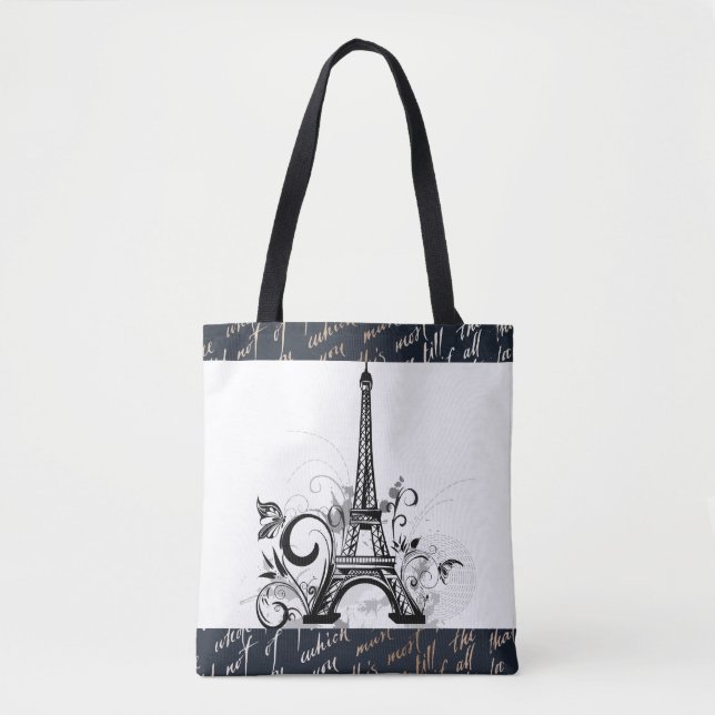 Paris Design Tote Bag (Front)