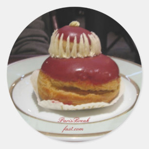 Paris Desserts Classic Round Sticker