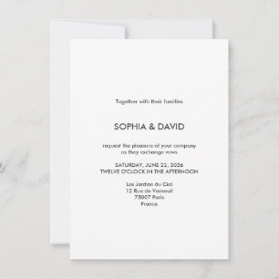 Paris Destination Save The Date Invitation